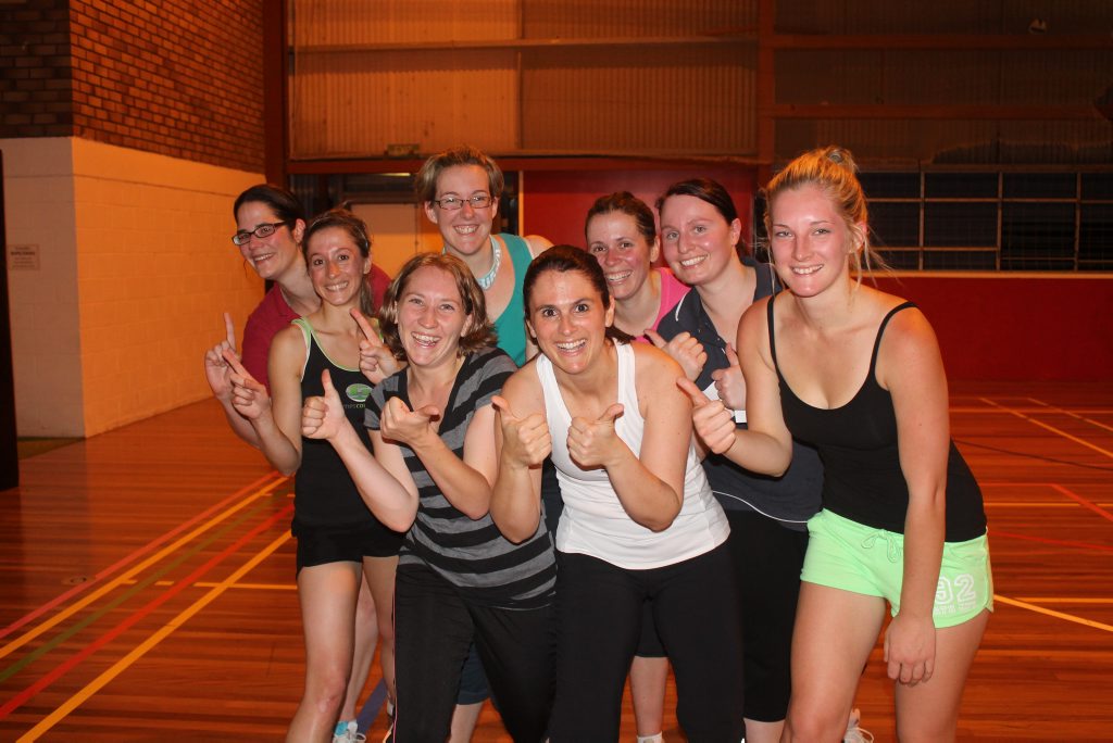 WINNERS: Devils players (back from left) Nicole Hutchings, Amara Schultz, Tracey Harslett, Deb Gasparin, Ashley Taylor, (front from left) Kristy O'Brien, Lisa Carnell and Chrissy Mattiazzi took out the top spot in the ladies indoor netball competition. Photo Linden Morris / Stanthorpe Border Post WINNERS: Devils players (back from left) Nicole Hutchings, Amara Schultz, Tracey Harslett, Deb Gasparin, Ashley Taylor, (front from left) Kristy O'Brien, Lisa Carnell and Chrissy Mattiazzi took out the top spot in the ladies indoor netball competition. Photo Linden Morris / Stanthorpe Border Post